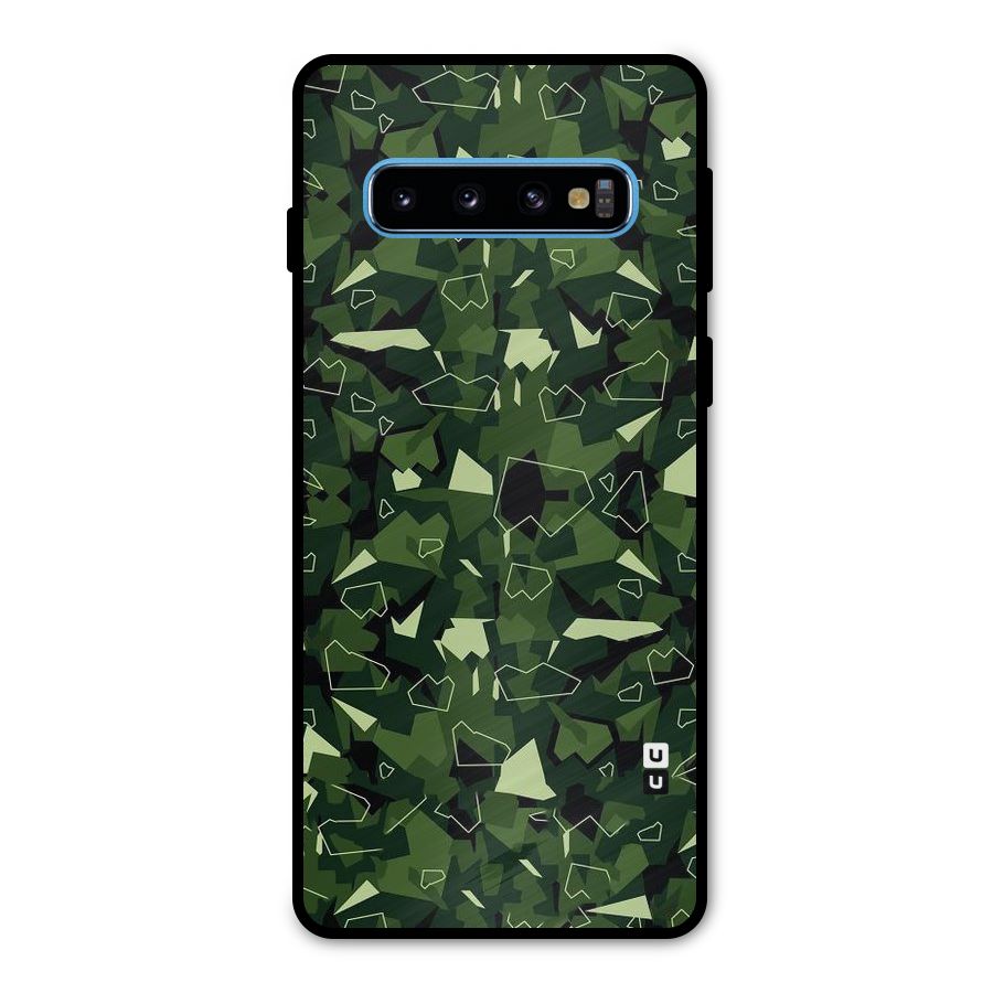 Army Shape Design Metal Back Case for Galaxy S10