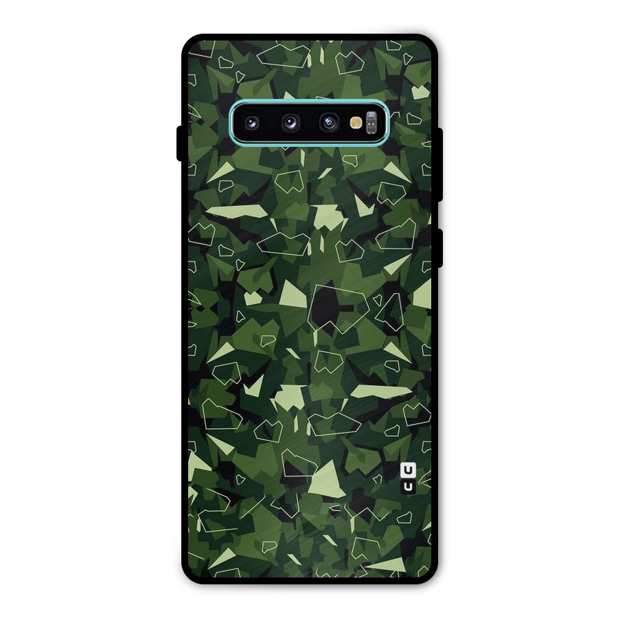 Army Shape Design Metal Back Case for Galaxy S10 Plus