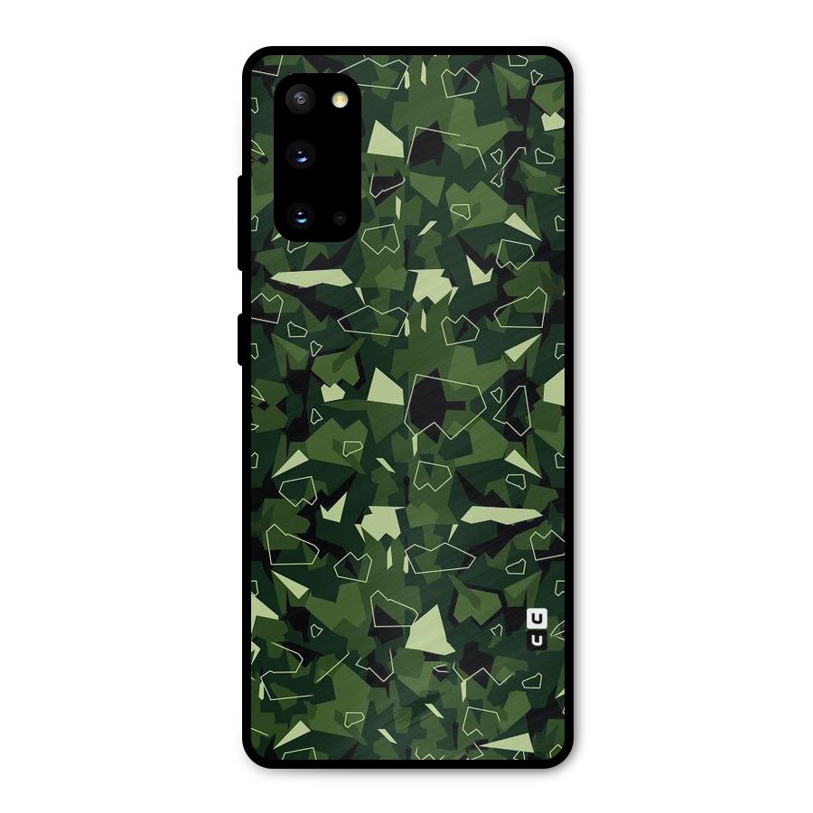 Army Shape Design Metal Back Case for Galaxy S20