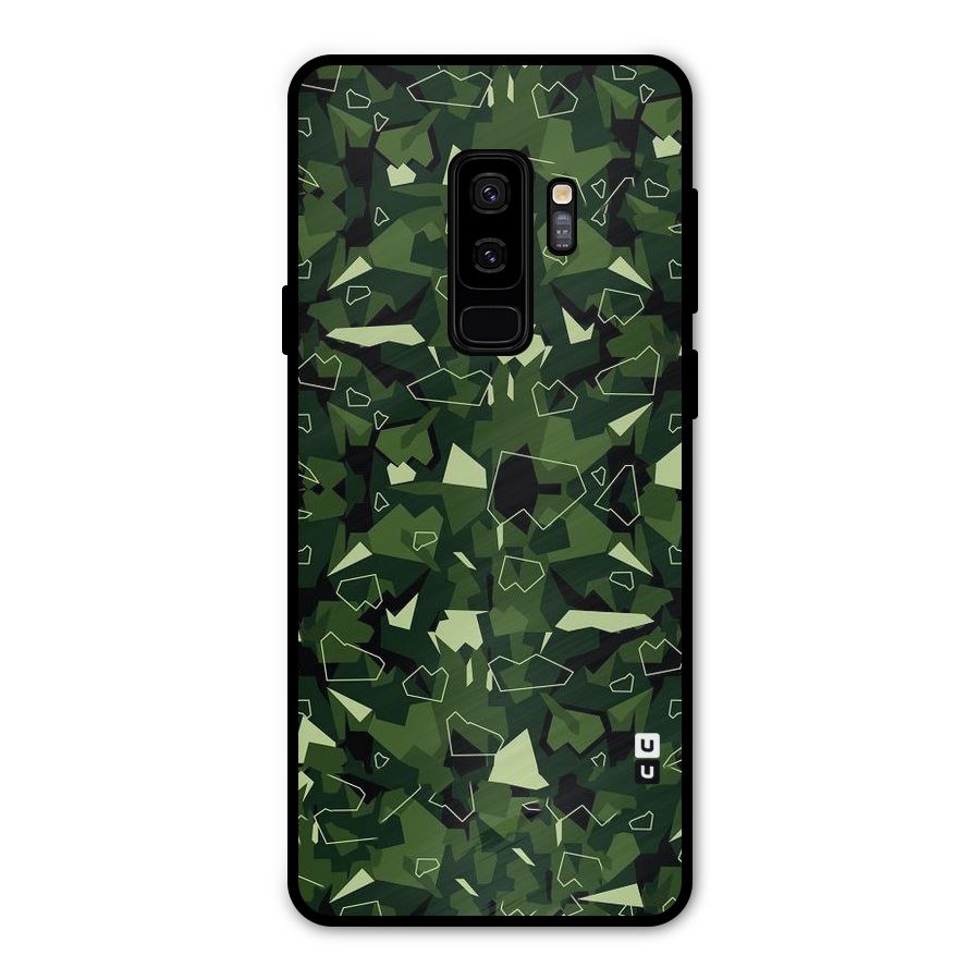 Army Shape Design Metal Back Case for Galaxy S9 Plus