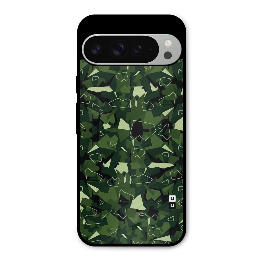 Army Shape Design Metal Back Case for Google Pixel 9 Pro XL