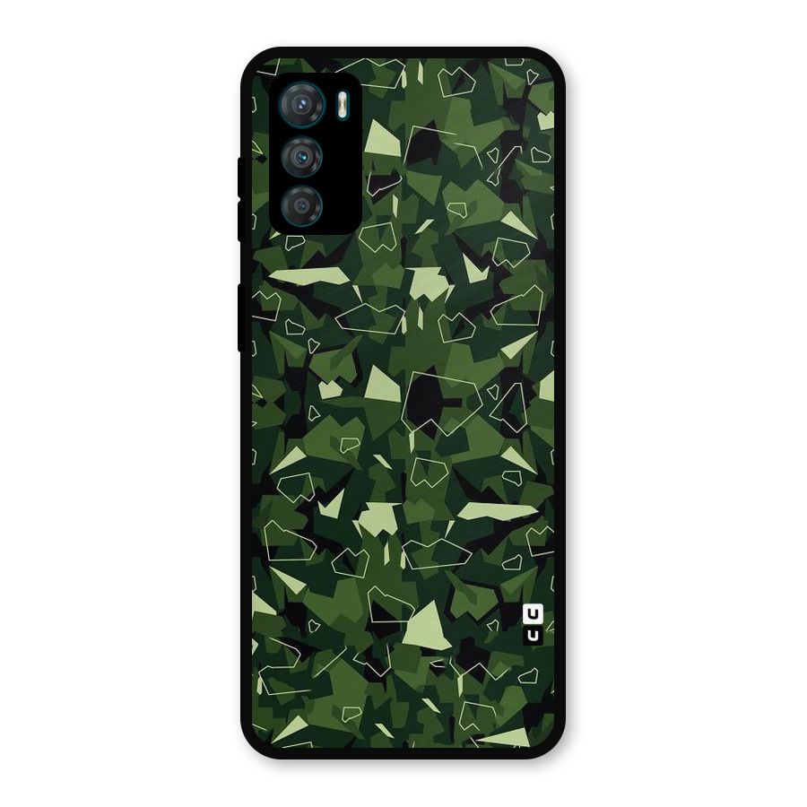 Army Shape Design Metal Back Case for Moto G42
