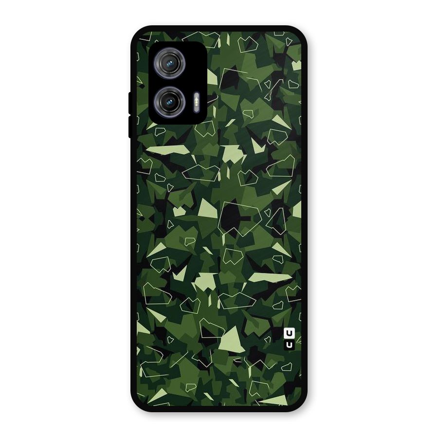 Army Shape Design Metal Back Case for Moto G73