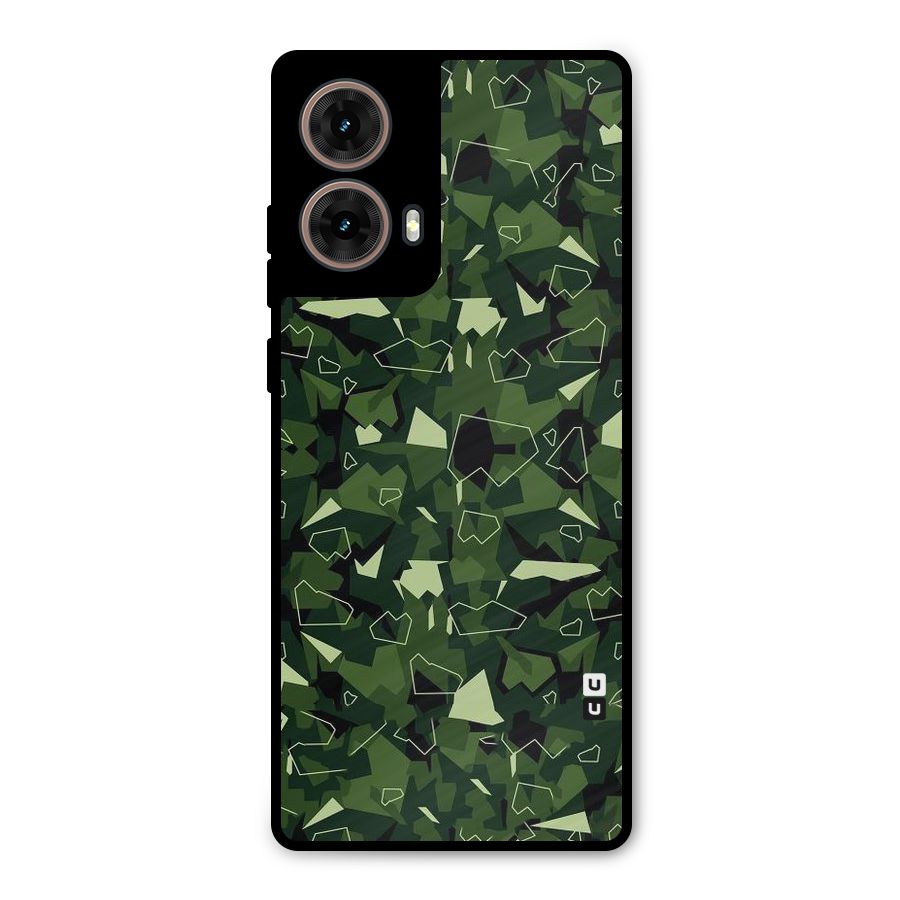 Army Shape Design Metal Back Case for Moto G85