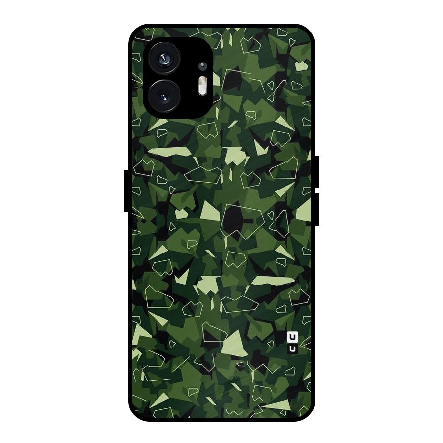 Army Shape Design Metal Back Case for Nothing Phone 2