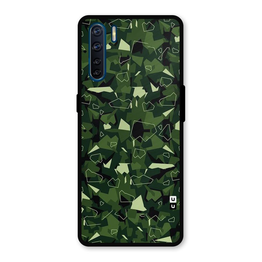 Army Shape Design Metal Back Case for Oppo F15