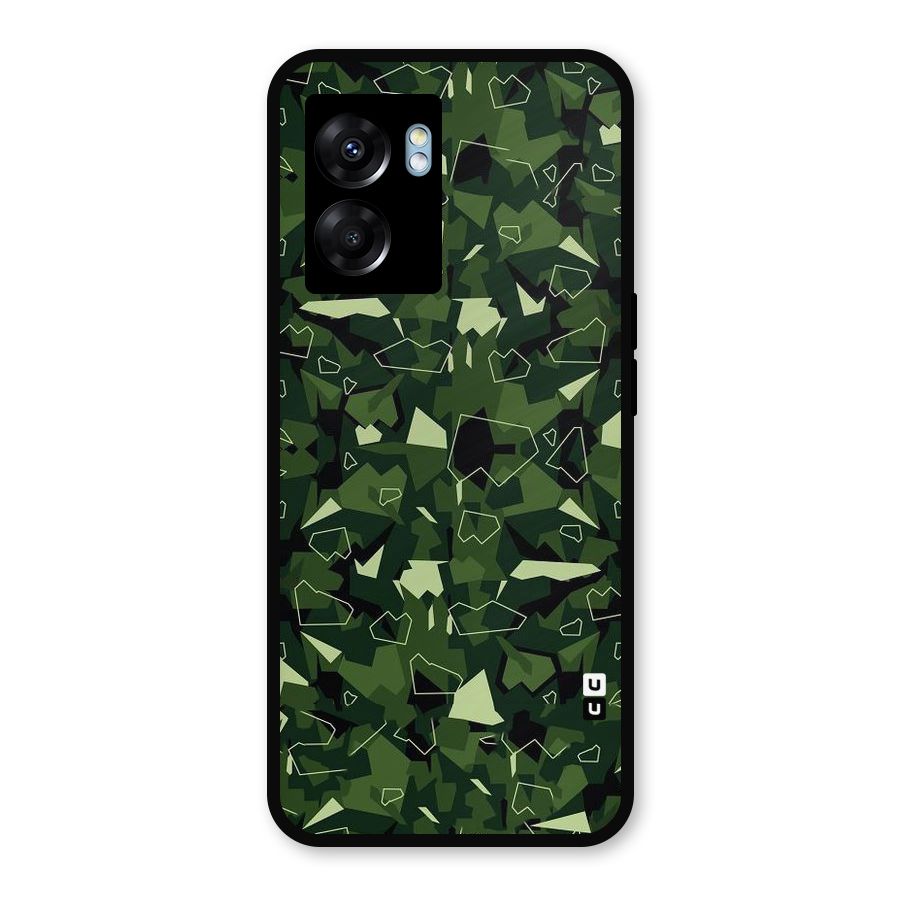 Army Shape Design Metal Back Case for Oppo K10 (5G)