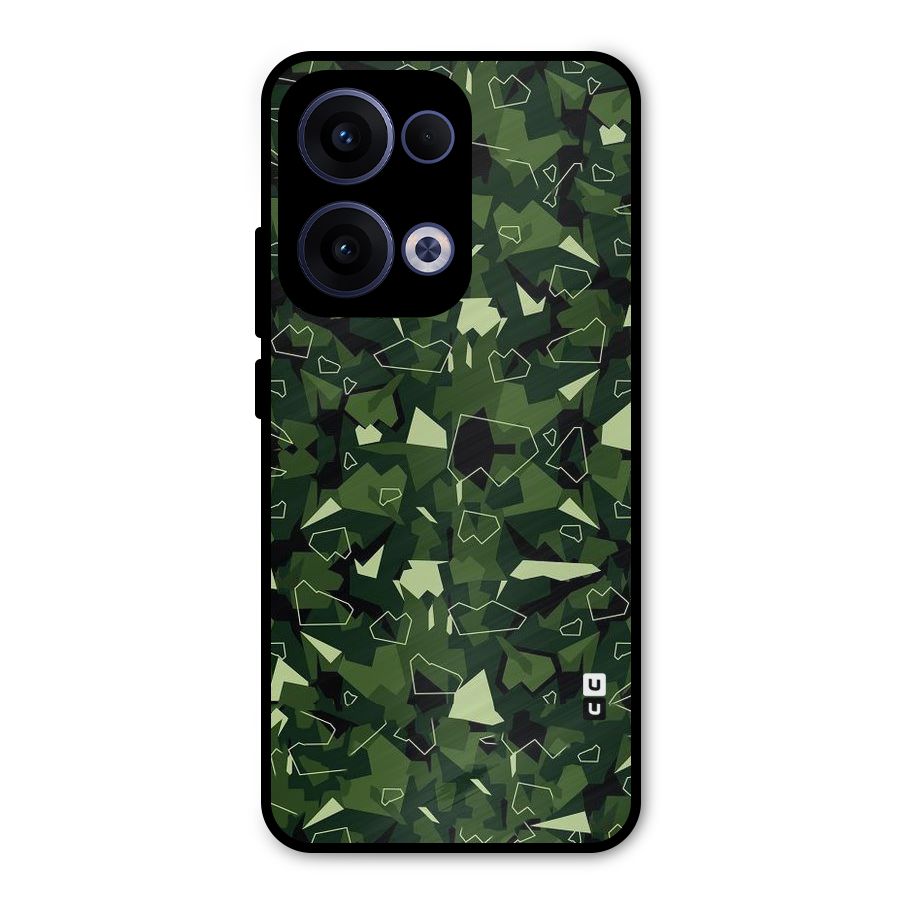 Army Shape Design Metal Back Case for Oppo Reno13