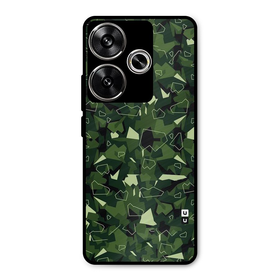 Army Shape Design Metal Back Case for Poco F6