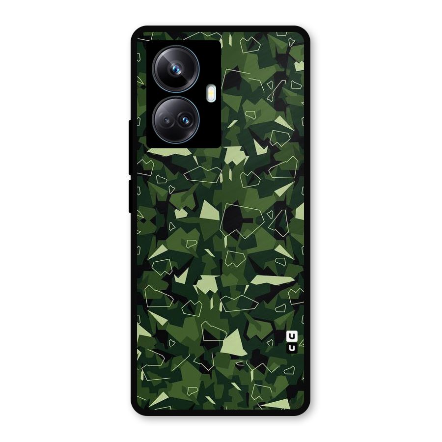 Army Shape Design Metal Back Case for Realme 10 Pro Plus