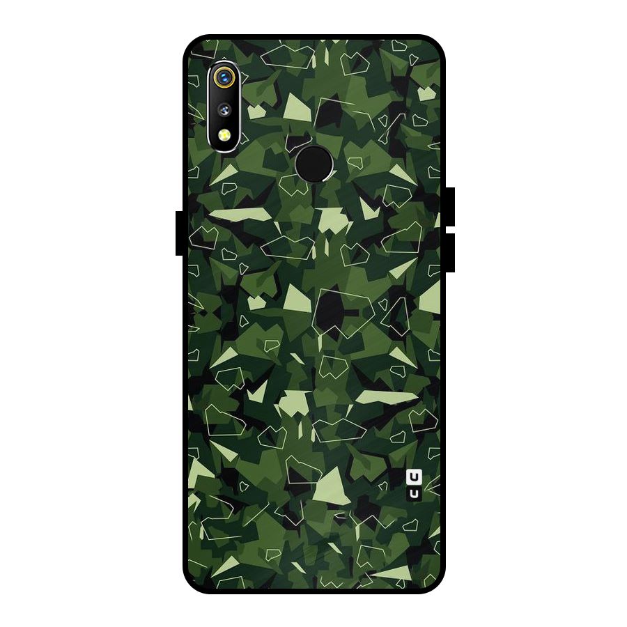 Army Shape Design Metal Back Case for Realme 3