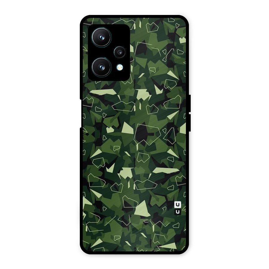 Army Shape Design Metal Back Case for Realme 9 Pro 5G