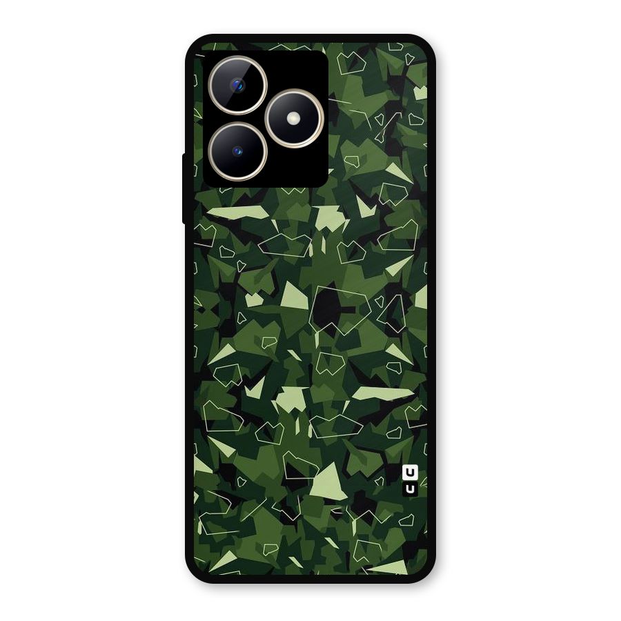 Army Shape Design Metal Back Case for Realme C53