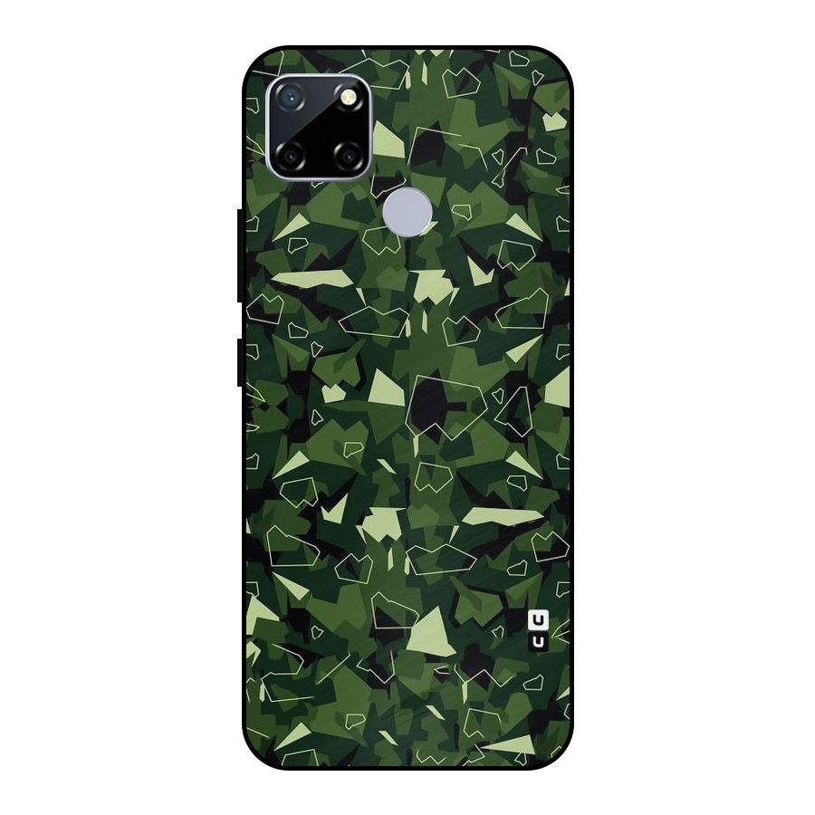 Army Shape Design Metal Back Case for Realme Narzo 20