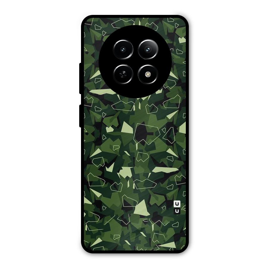 Army Shape Design Metal Back Case for Realme Narzo 70x 5G