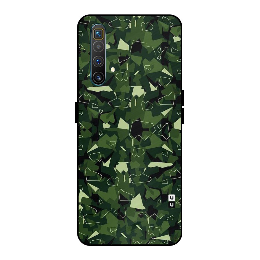 Army Shape Design Metal Back Case for Realme X3