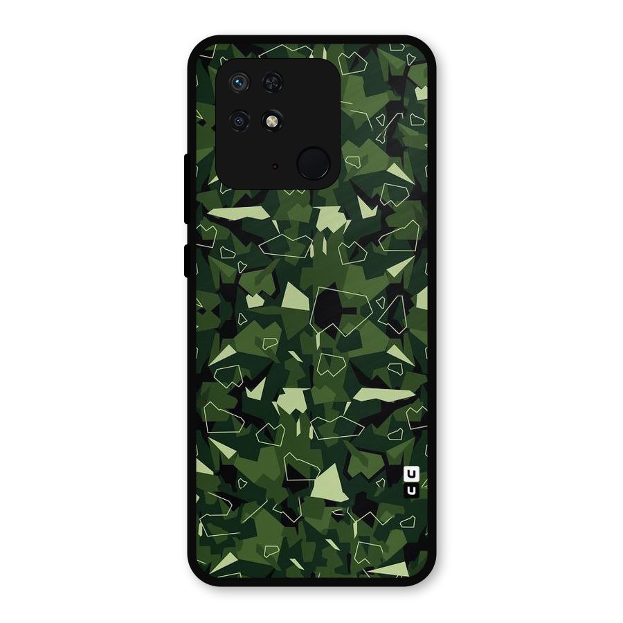 Army Shape Design Metal Back Case for Redmi 10 Power