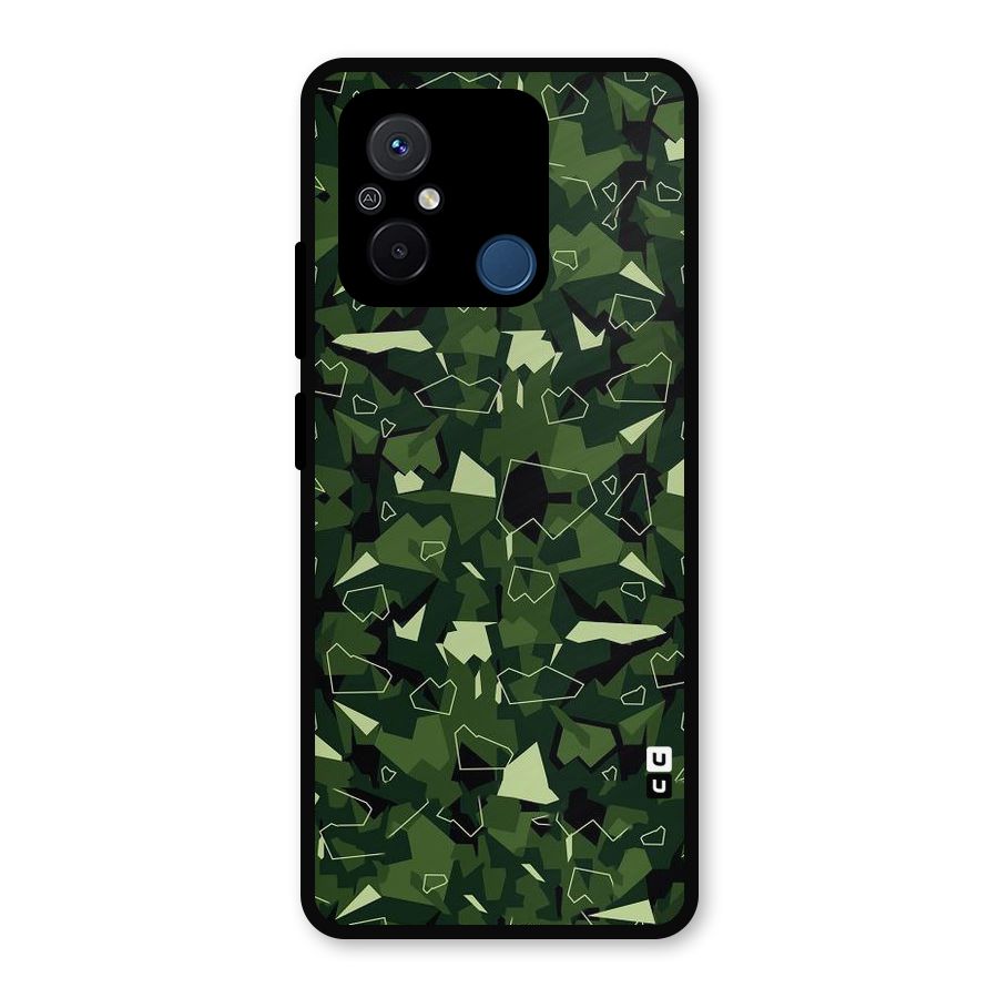 Army Shape Design Metal Back Case for Redmi 12C
