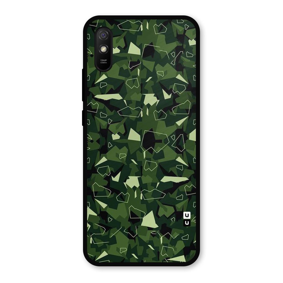 Army Shape Design Metal Back Case for Redmi 9i