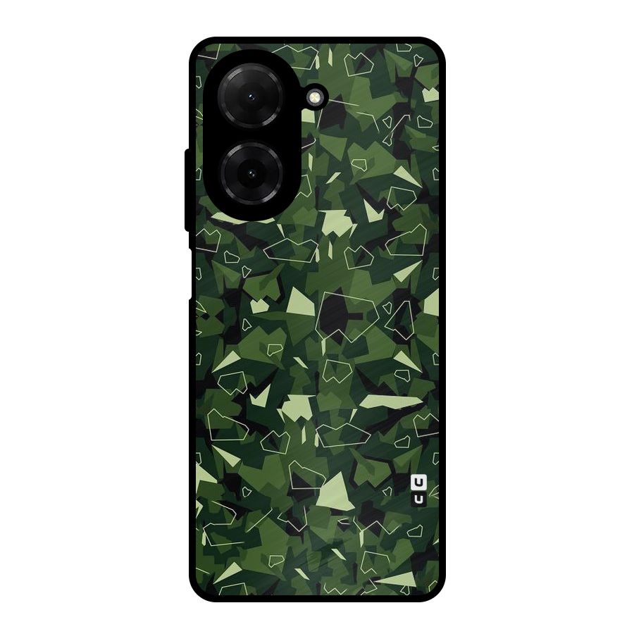 Army Shape Design Metal Back Case for Redmi A5 4G
