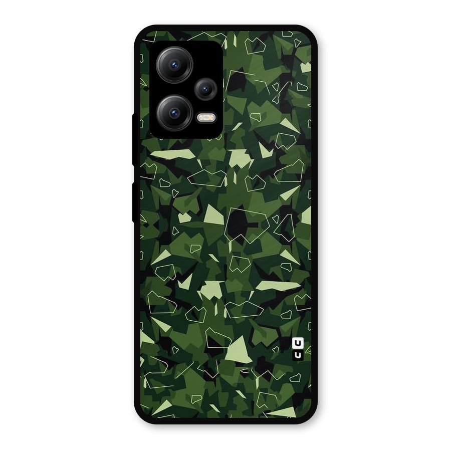 Army Shape Design Metal Back Case for Redmi Note 12 5G