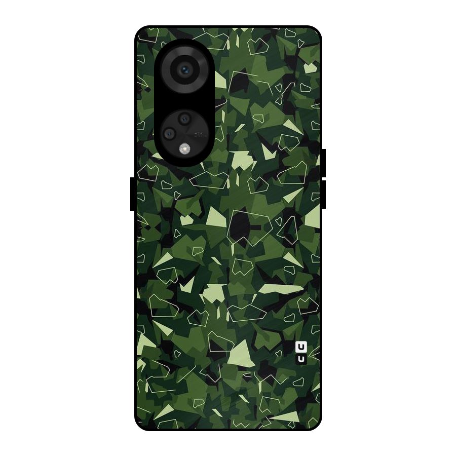 Army Shape Design Metal Back Case for Reno8 T 5G