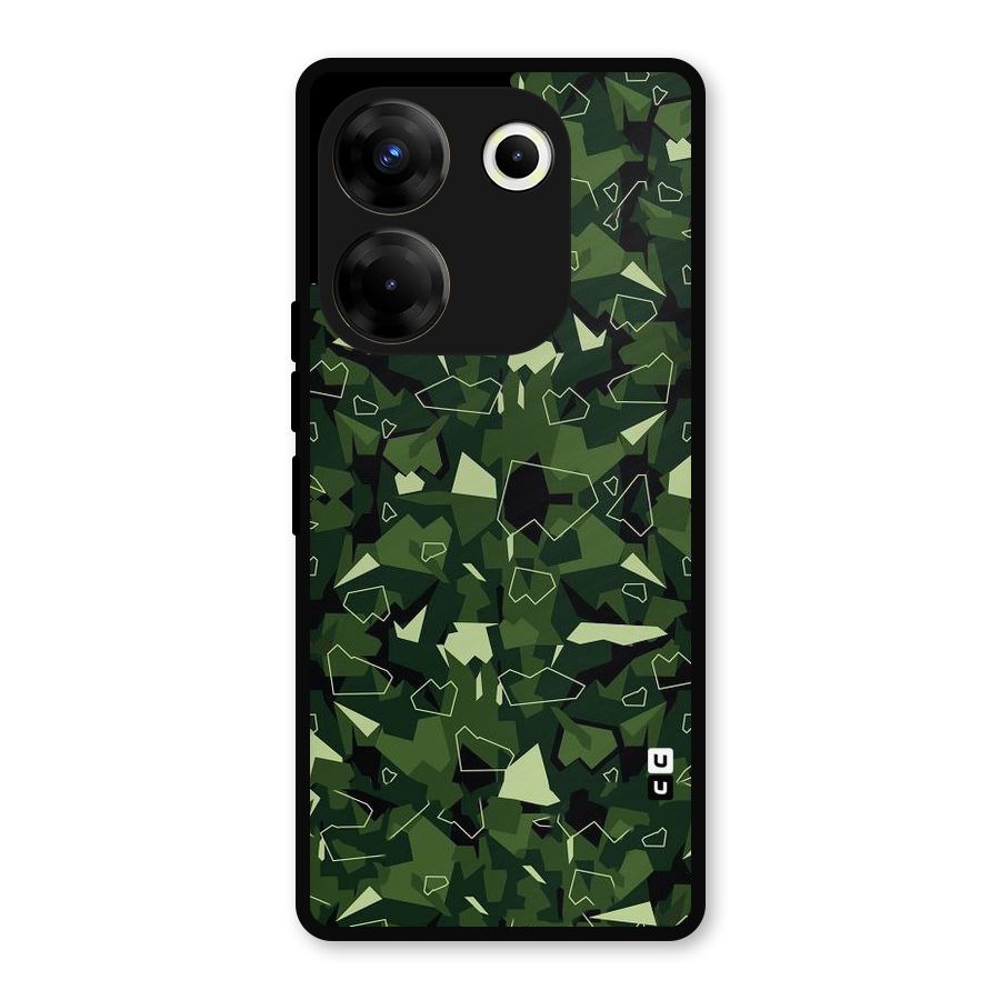 Army Shape Design Metal Back Case for Tecno Camon 20