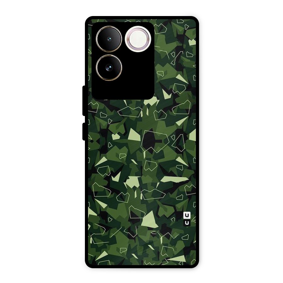 Army Shape Design Metal Back Case for Vivo T2 Pro