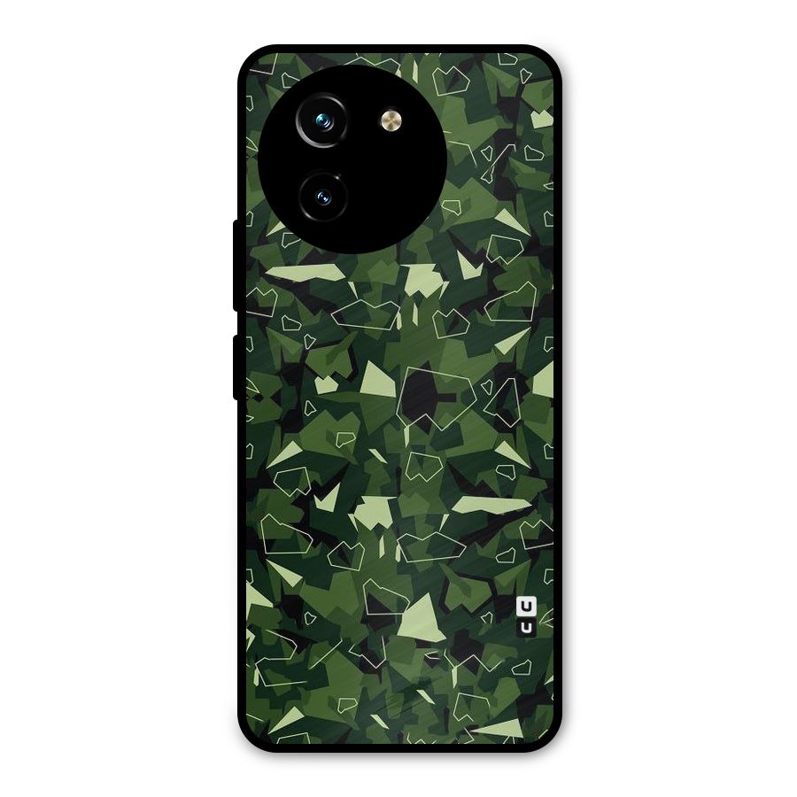Army Shape Design Metal Back Case for Vivo T3x