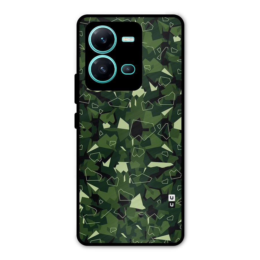 Army Shape Design Metal Back Case for Vivo V25