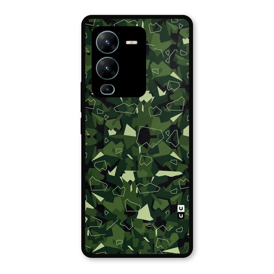 Army Shape Design Metal Back Case for Vivo V25 Pro