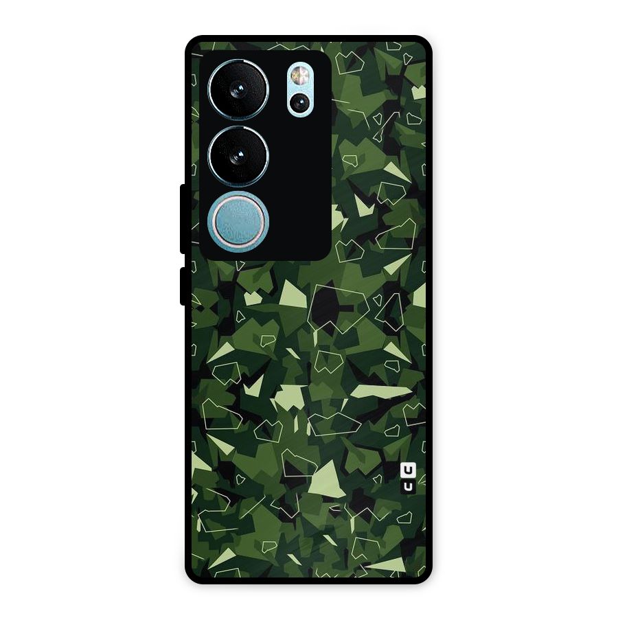 Army Shape Design Metal Back Case for Vivo V29