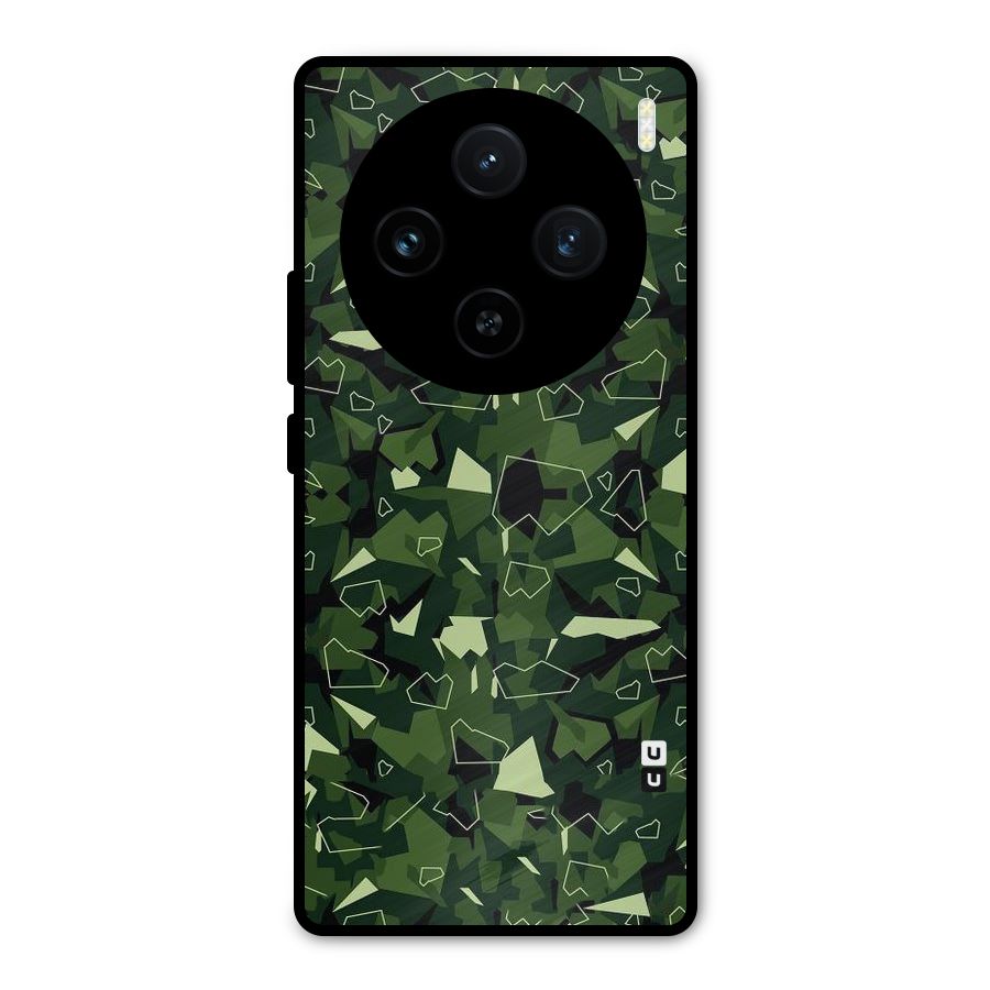 Army Shape Design Metal Back Case for Vivo X100