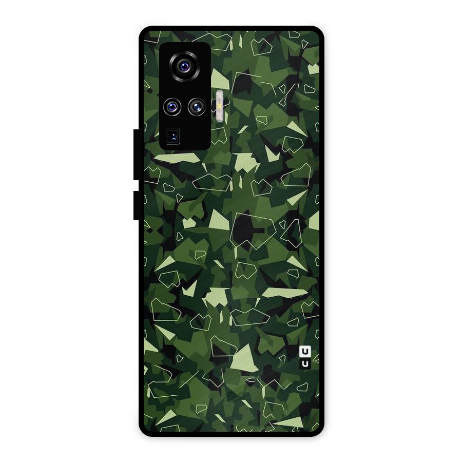 Army Shape Design Metal Back Case for Vivo X50 Pro