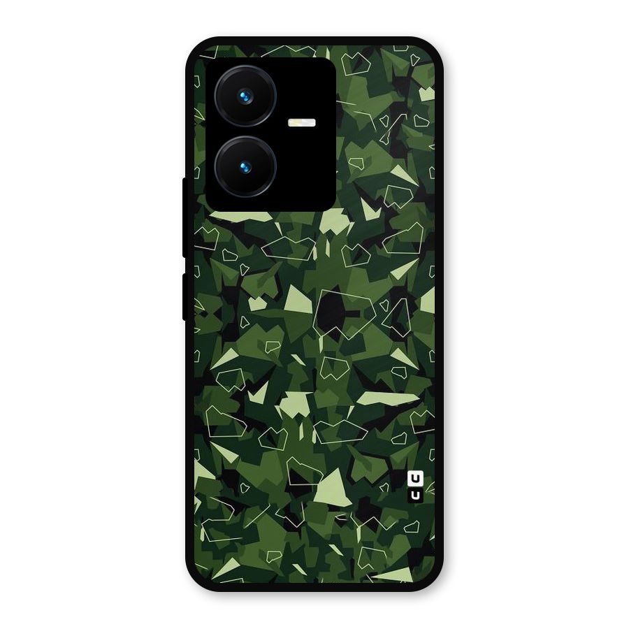 Army Shape Design Metal Back Case for Vivo Y22