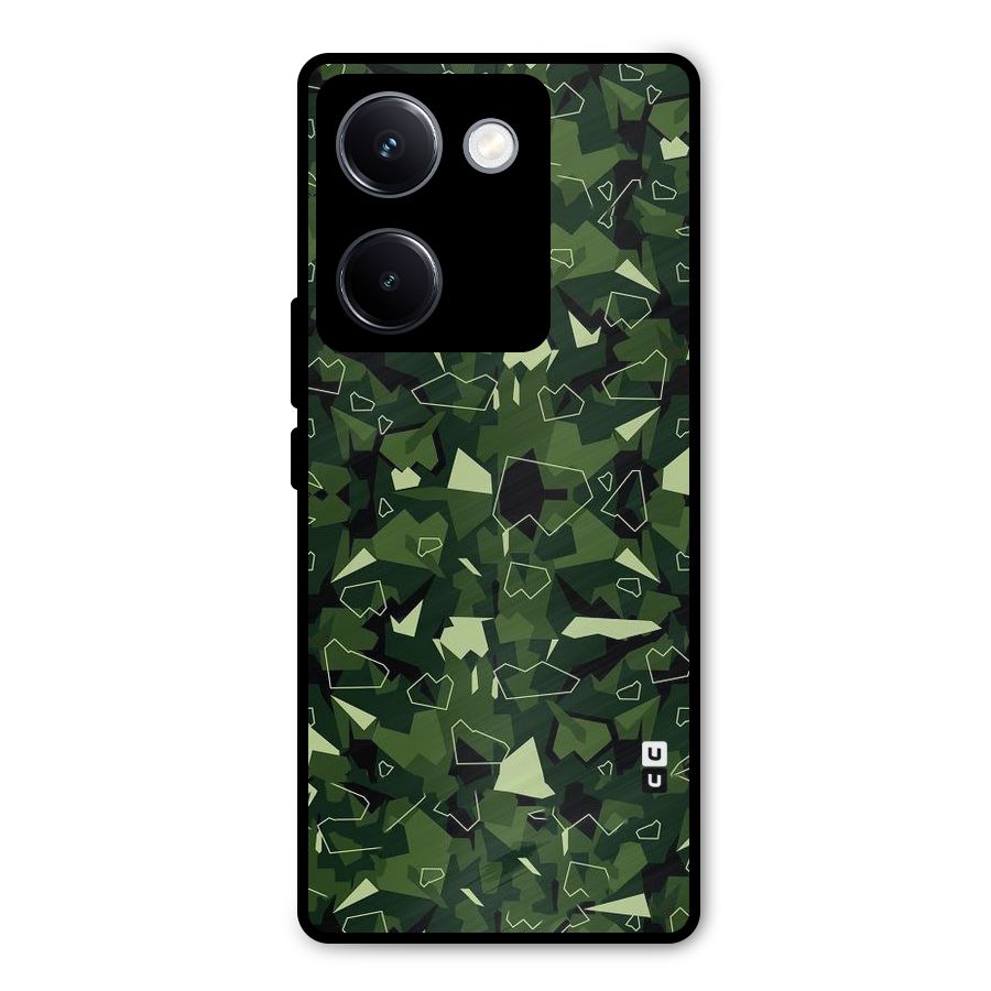 Army Shape Design Metal Back Case for Vivo Y300 Plus