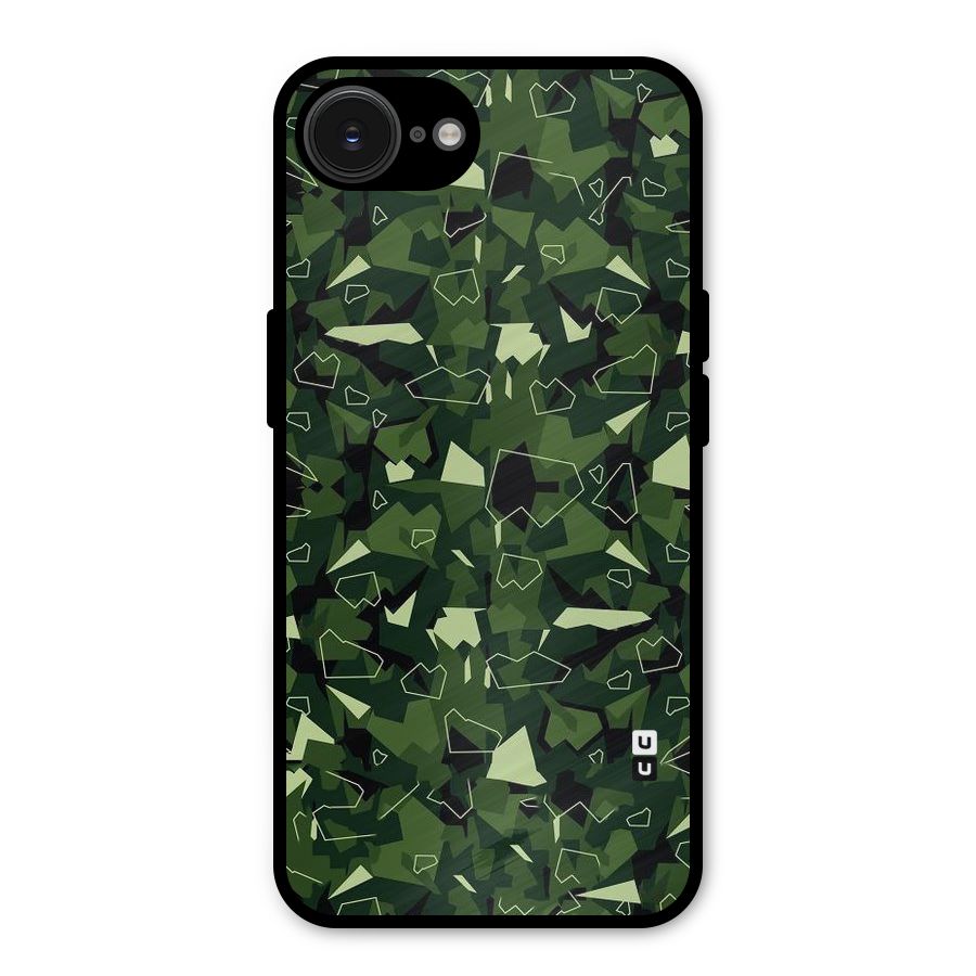 Army Shape Design Metal Back Case for iPhone 16e