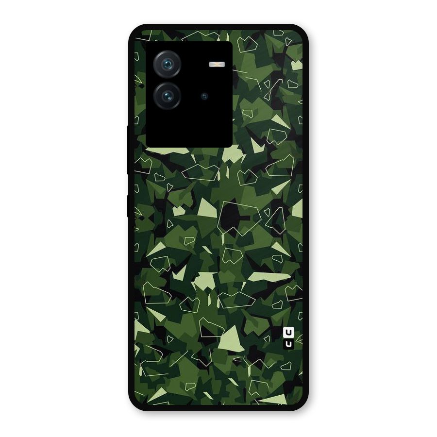 Army Shape Design Metal Back Case for iQOO Neo 6 5G