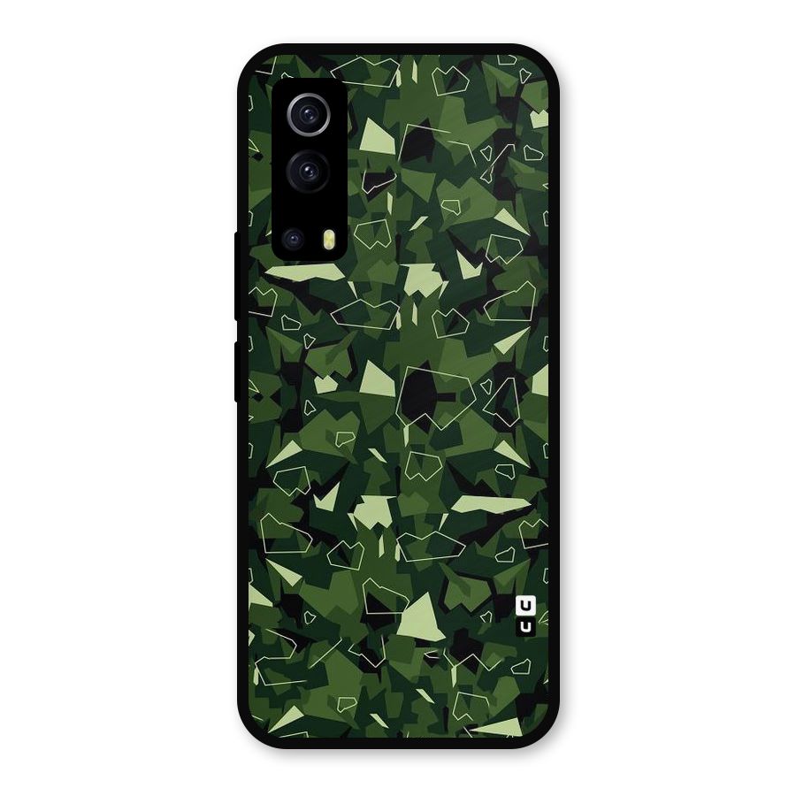Army Shape Design Metal Back Case for iQOO Z3