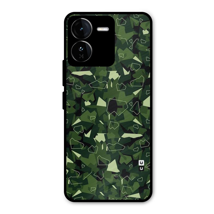 Army Shape Design Metal Back Case for iQOO Z9