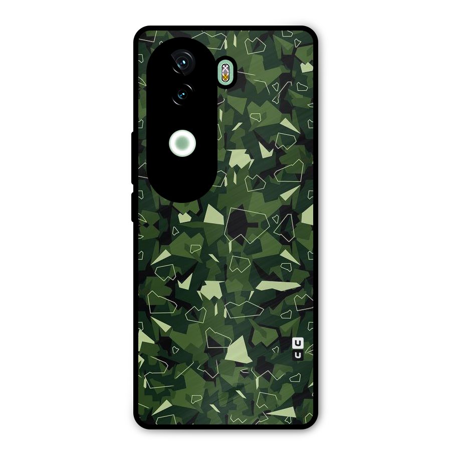 Army Shape Design Metal Back Case for iQOO Z9s