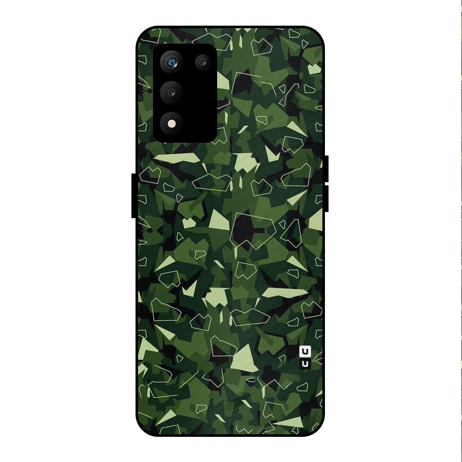 Army Shape Design Metal Back Case for realme 9 5G SE
