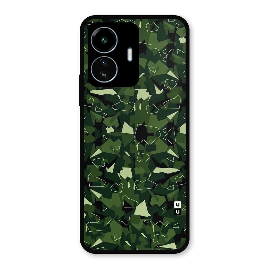 Army Shape Design Metal Back Case for vivo iQOO Z6 Lite 5G