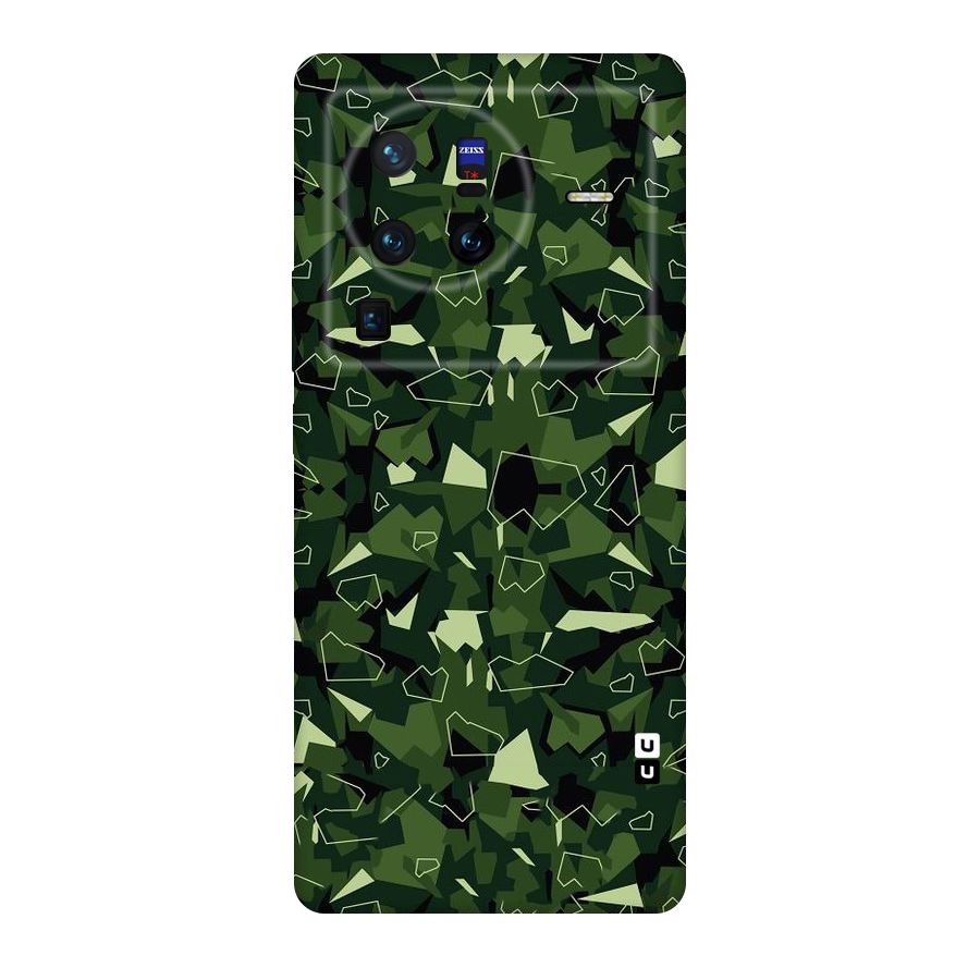 Army Shape Design Original Polycarbonate Back Case for Vivo X80
