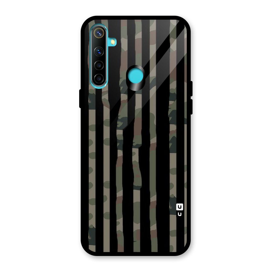 Army Stripes Glass Back Case for Realme Narzo 10