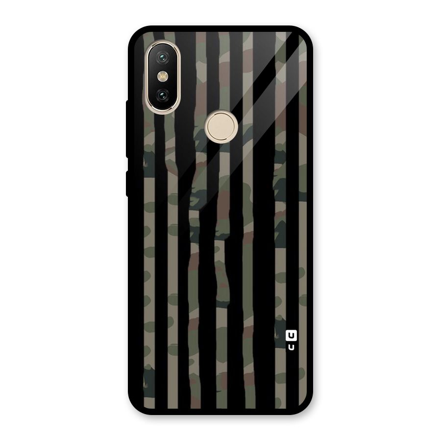 Army Stripes Glass Back Case for Redmi A2