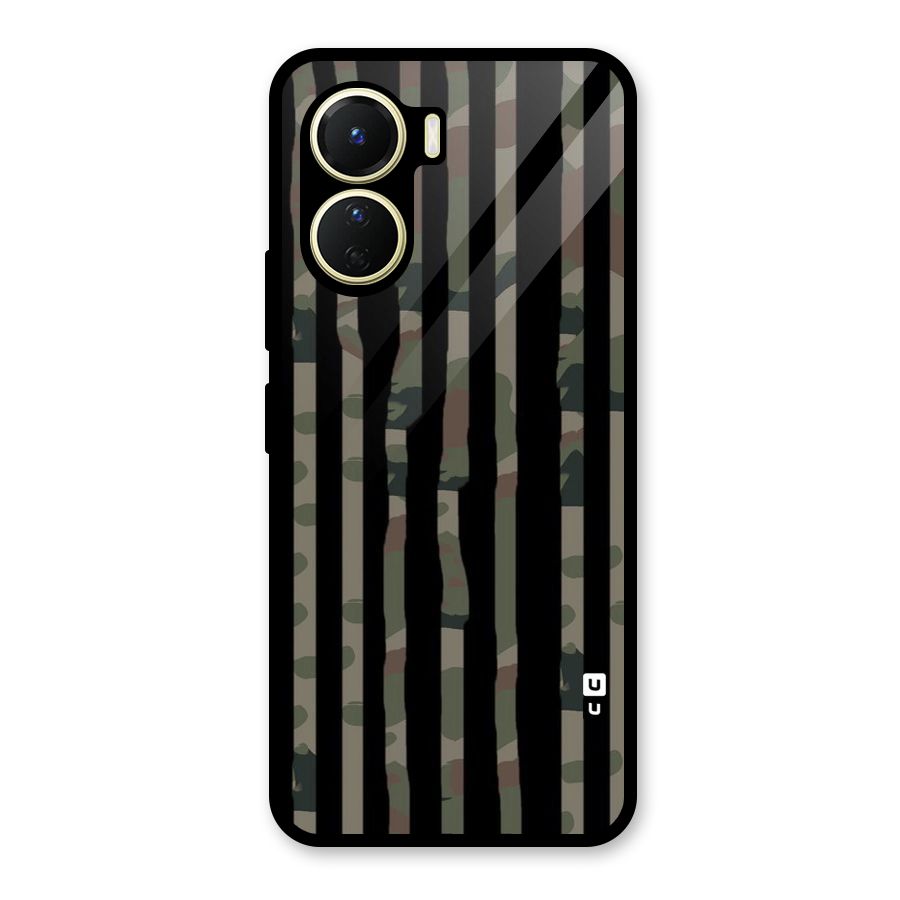 Army Stripes Glass Back Case for Vivo Y56