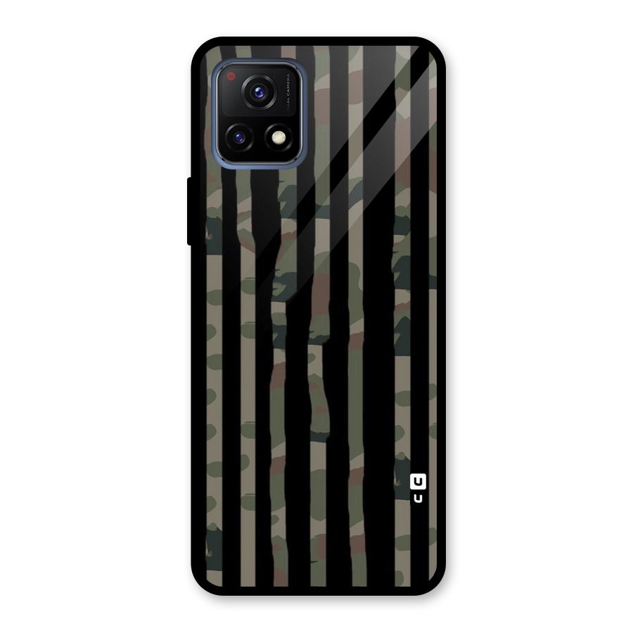 Army Stripes Glass Back Case for Vivo Y72 5G