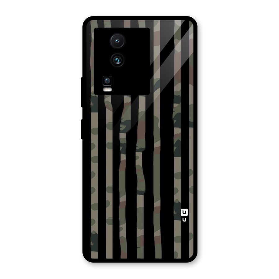Army Stripes Glass Back Case for Vivo iQOO Neo 7 Pro