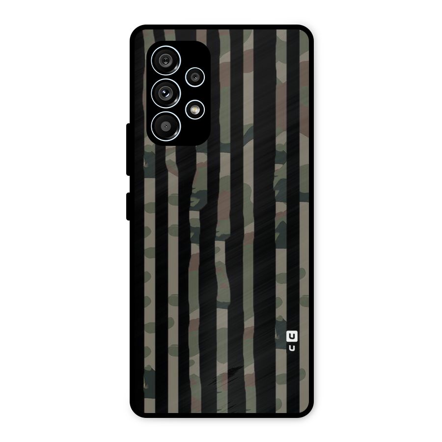 Army Stripes Metal Back Case for Galaxy A53 5G